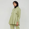 Ikigai Belt-Buttoned Tunic Sage Green
