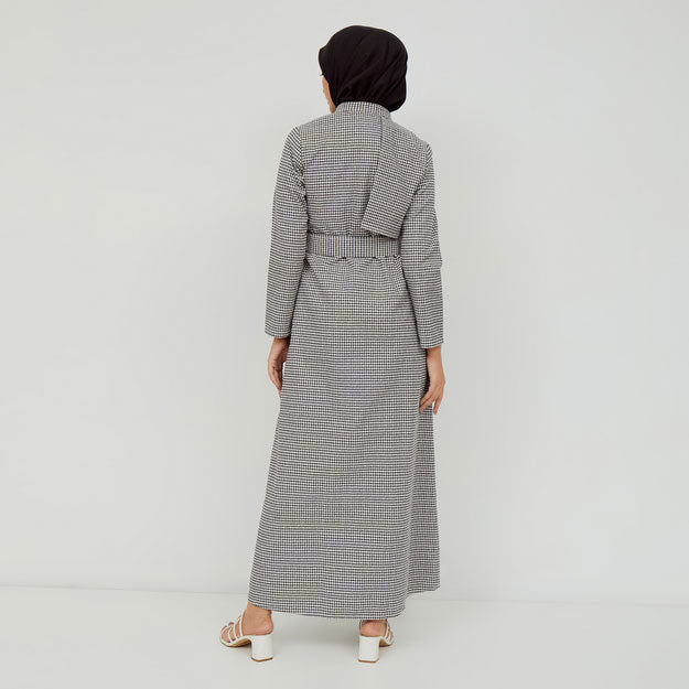 Ikigai Half-layered Shirt Dress Black