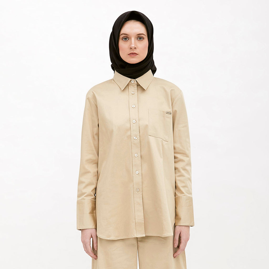 Basic Shirt With Pocket Khaki