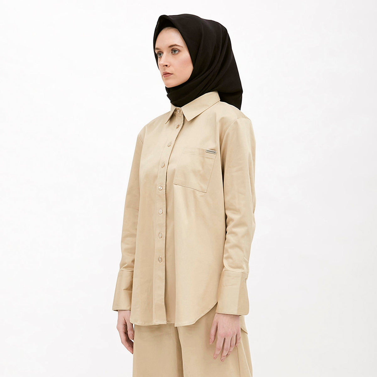 Basic Shirt With Pocket Khaki