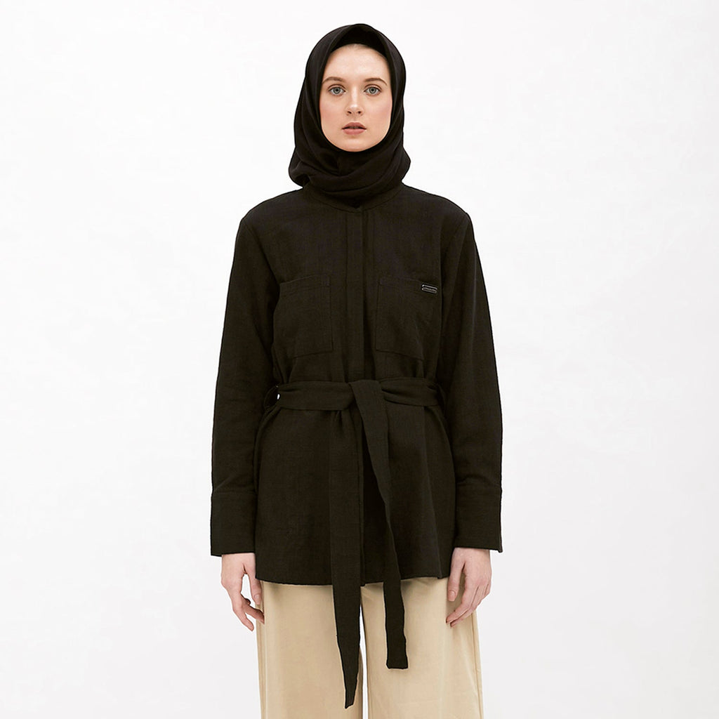 Round Neck Shirt Black