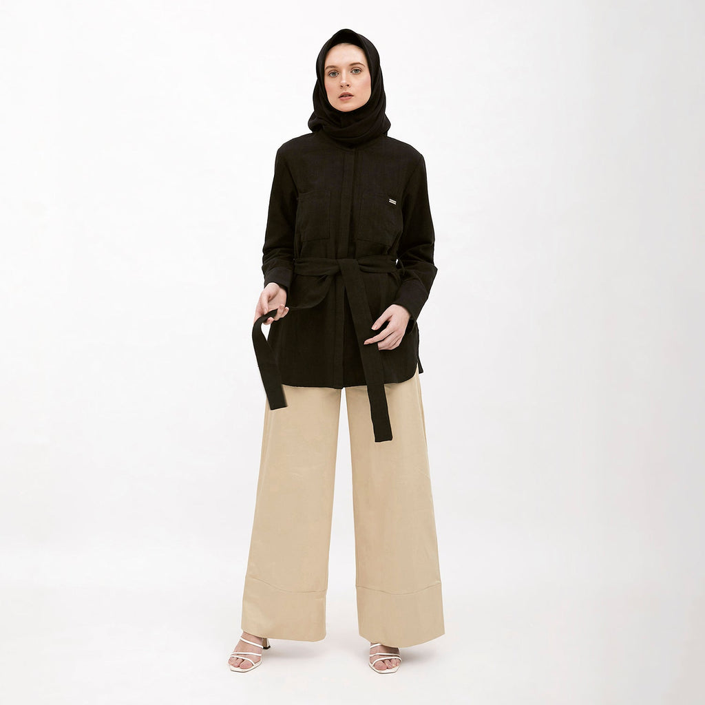 Round Neck Shirt Black