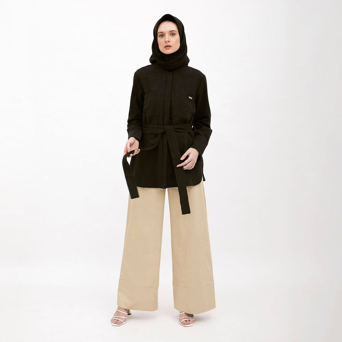 Round Neck Shirt Black