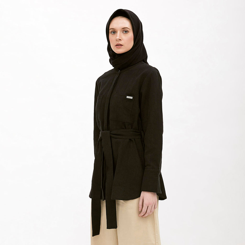 Round Neck Shirt Black