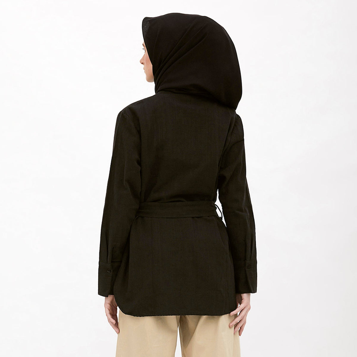 Round Neck Shirt Black