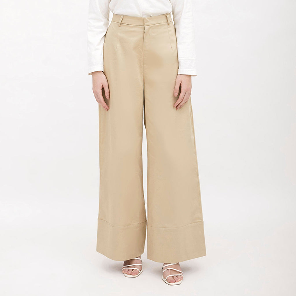 Wide Leg Pants Khaki