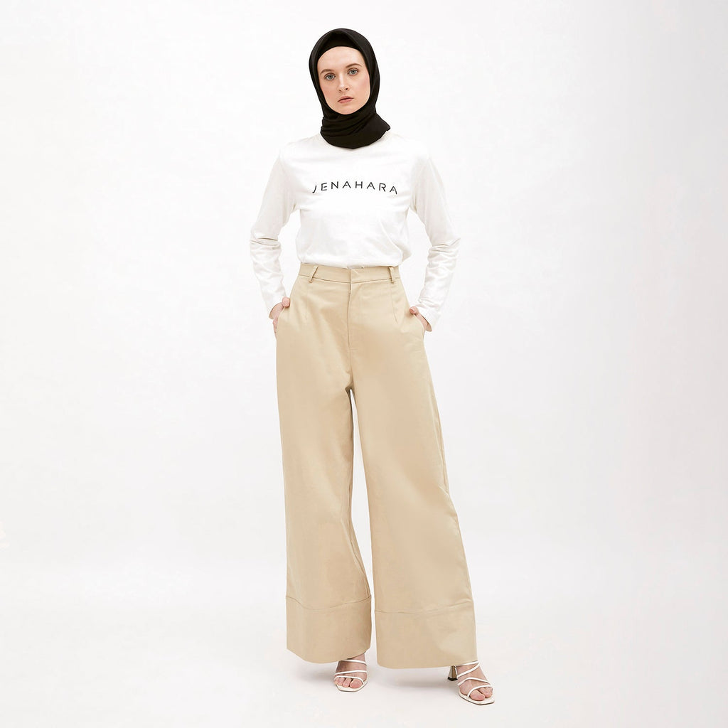 Wide Leg Pants Khaki