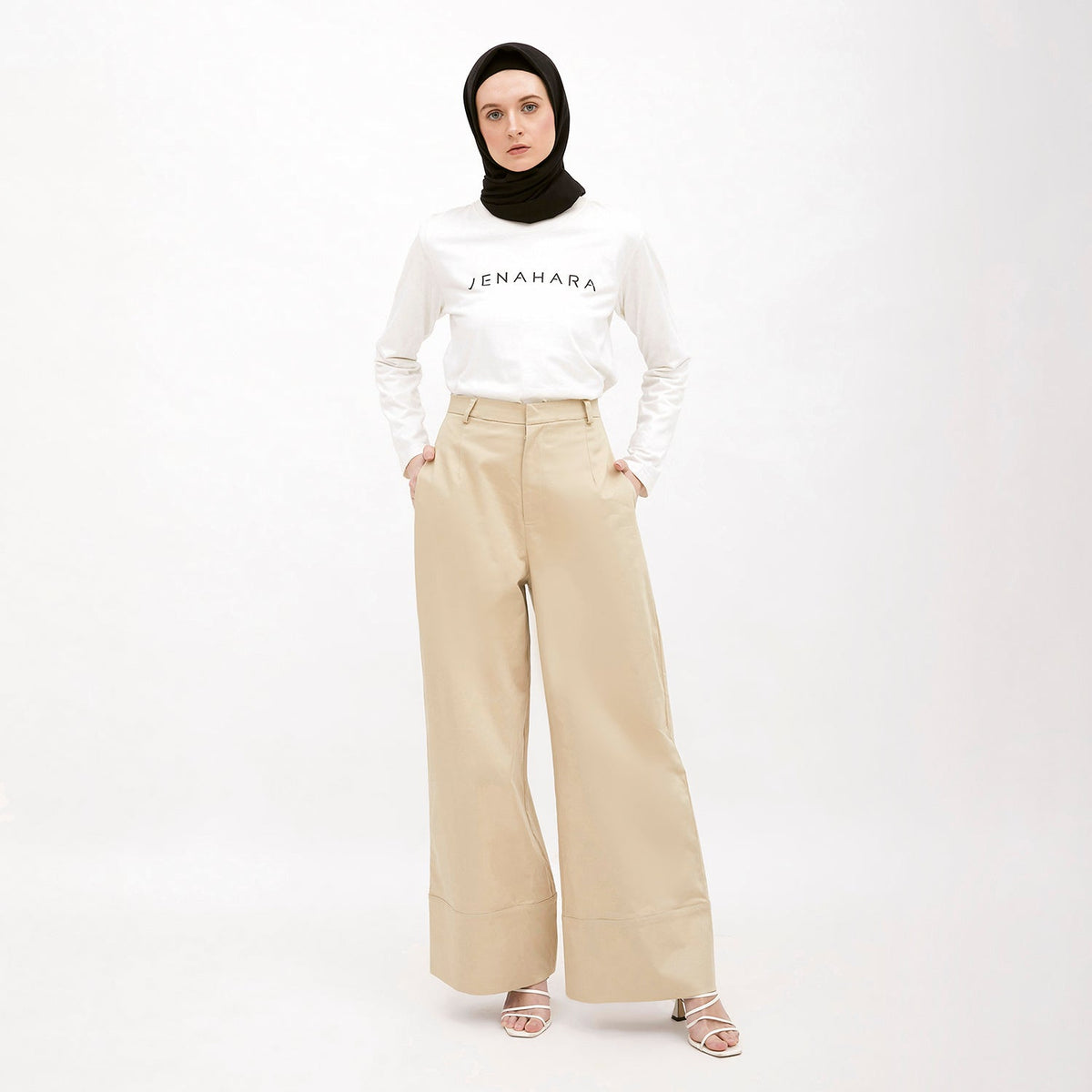 Wide Leg Pants Khaki