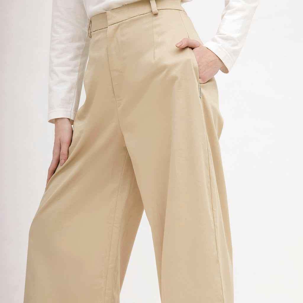 Wide Leg Pants Khaki