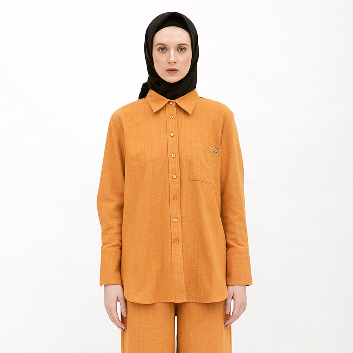 Basic Shirt With Pocket Mustard