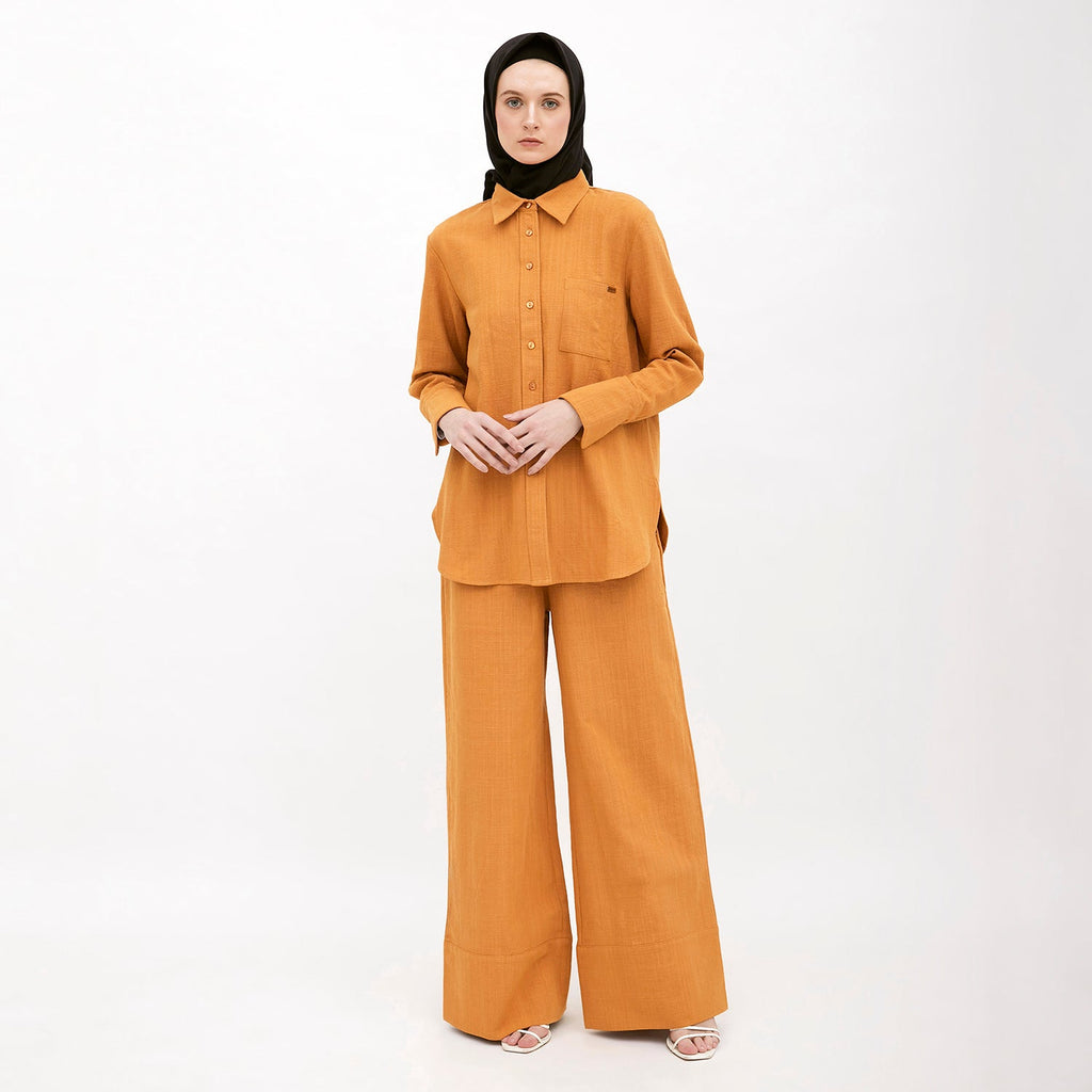 Basic Shirt With Pocket Mustard