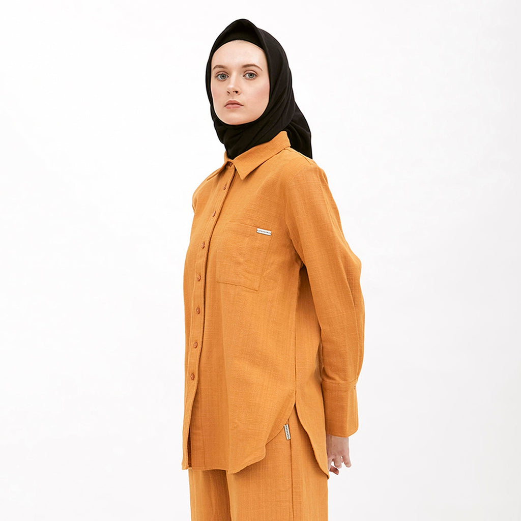 Basic Shirt With Pocket Mustard