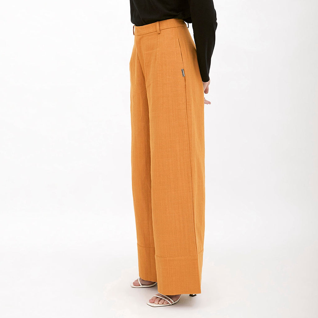 Wide Leg Pants Mustard