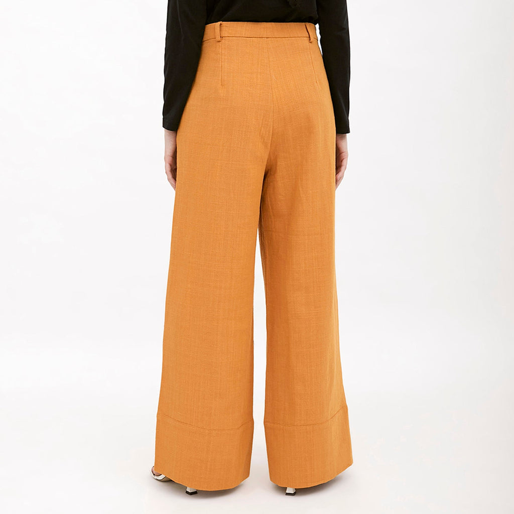 Wide Leg Pants Mustard
