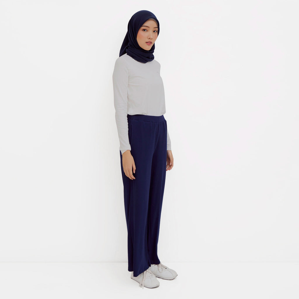 Ikigai Knit Wide Pants Navy