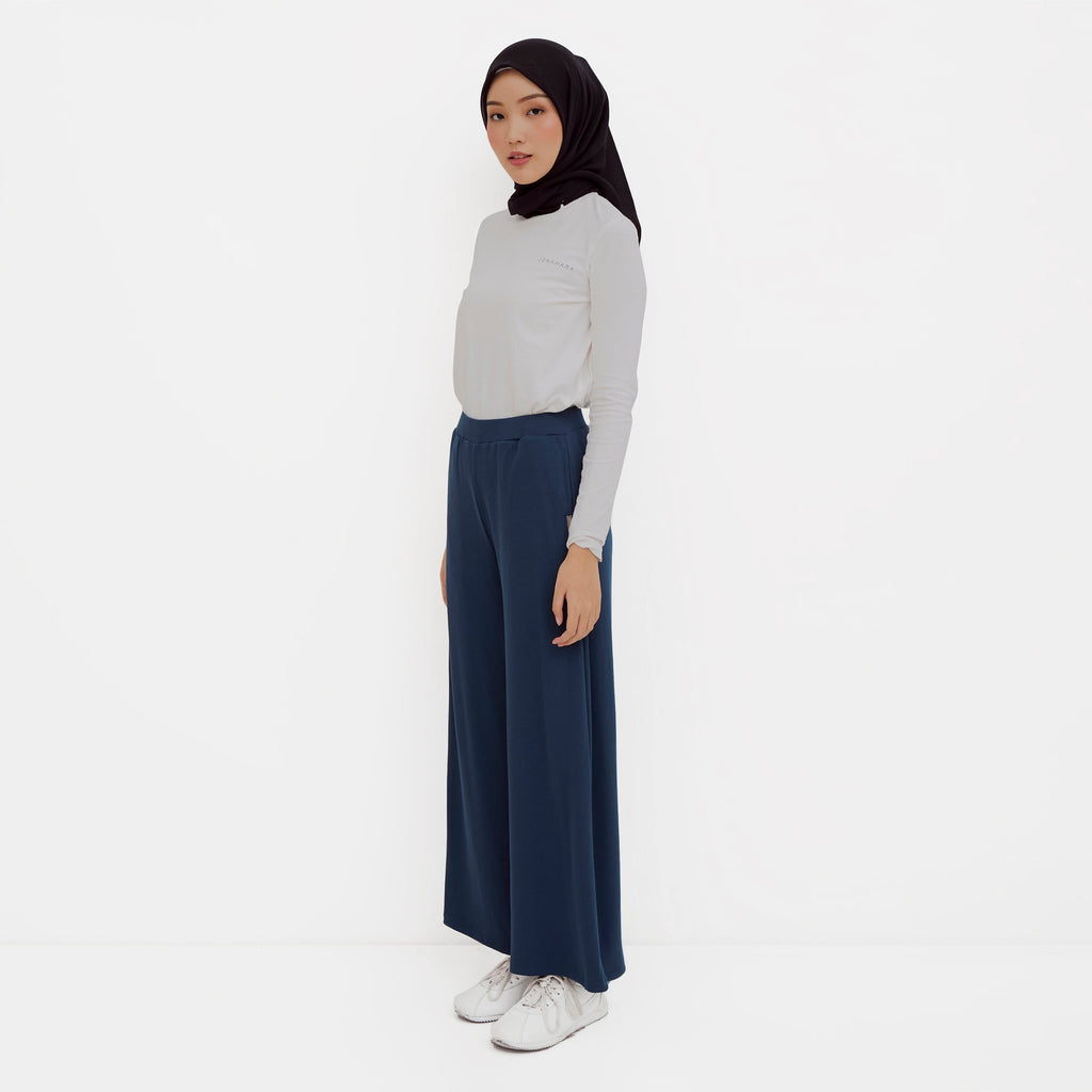 Ikigai Knit Wide Pants Pine Green