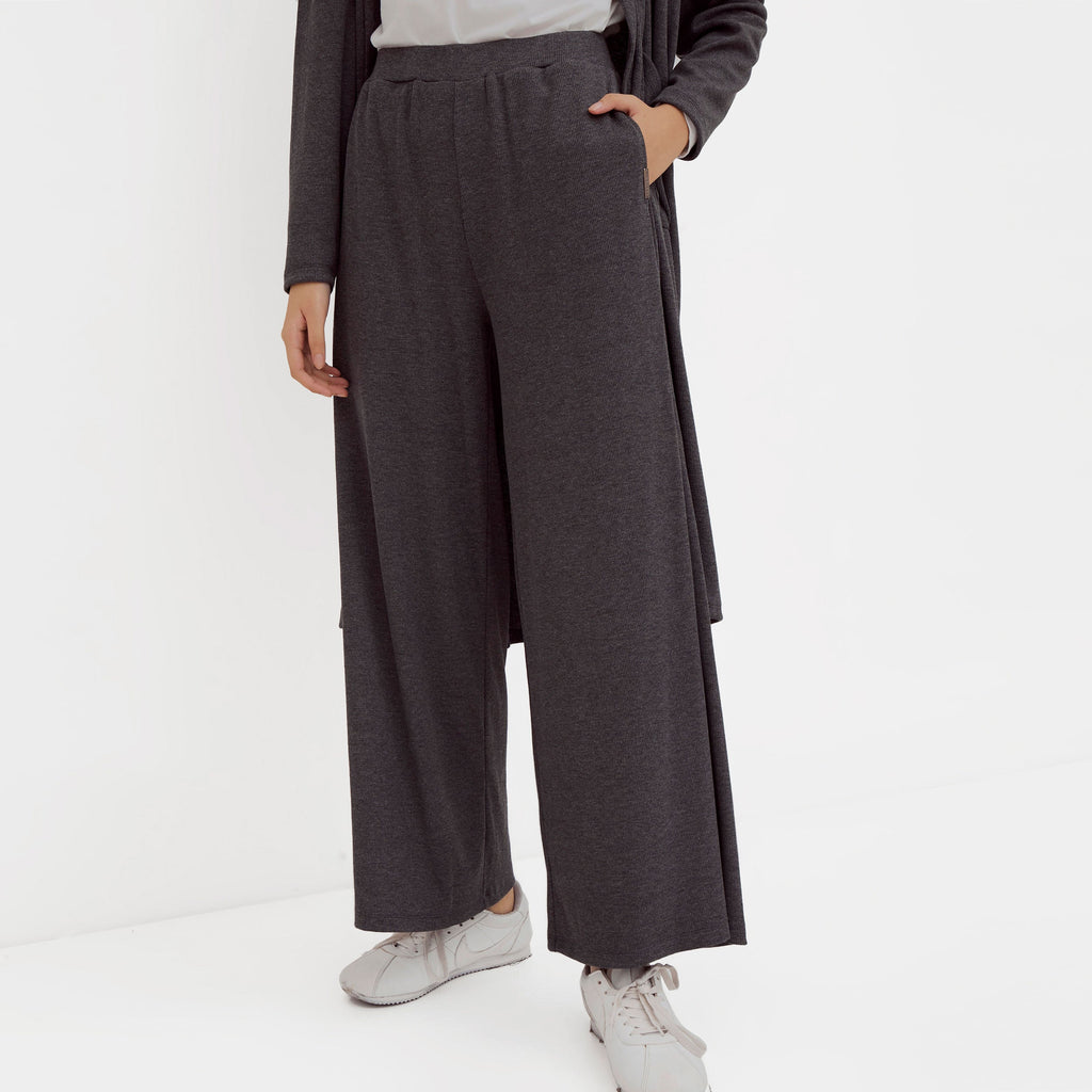 Ikigai Knit Wide Pants Grey