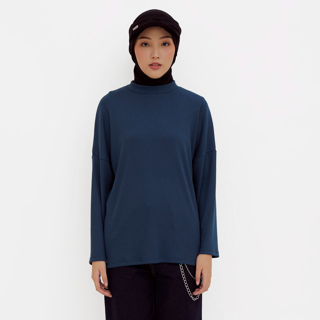 Ikigai Rib Sweatshirt Pine Green