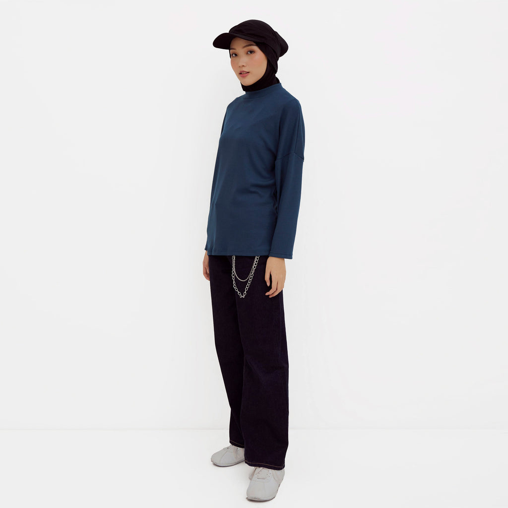 Ikigai Rib Sweatshirt Pine Green