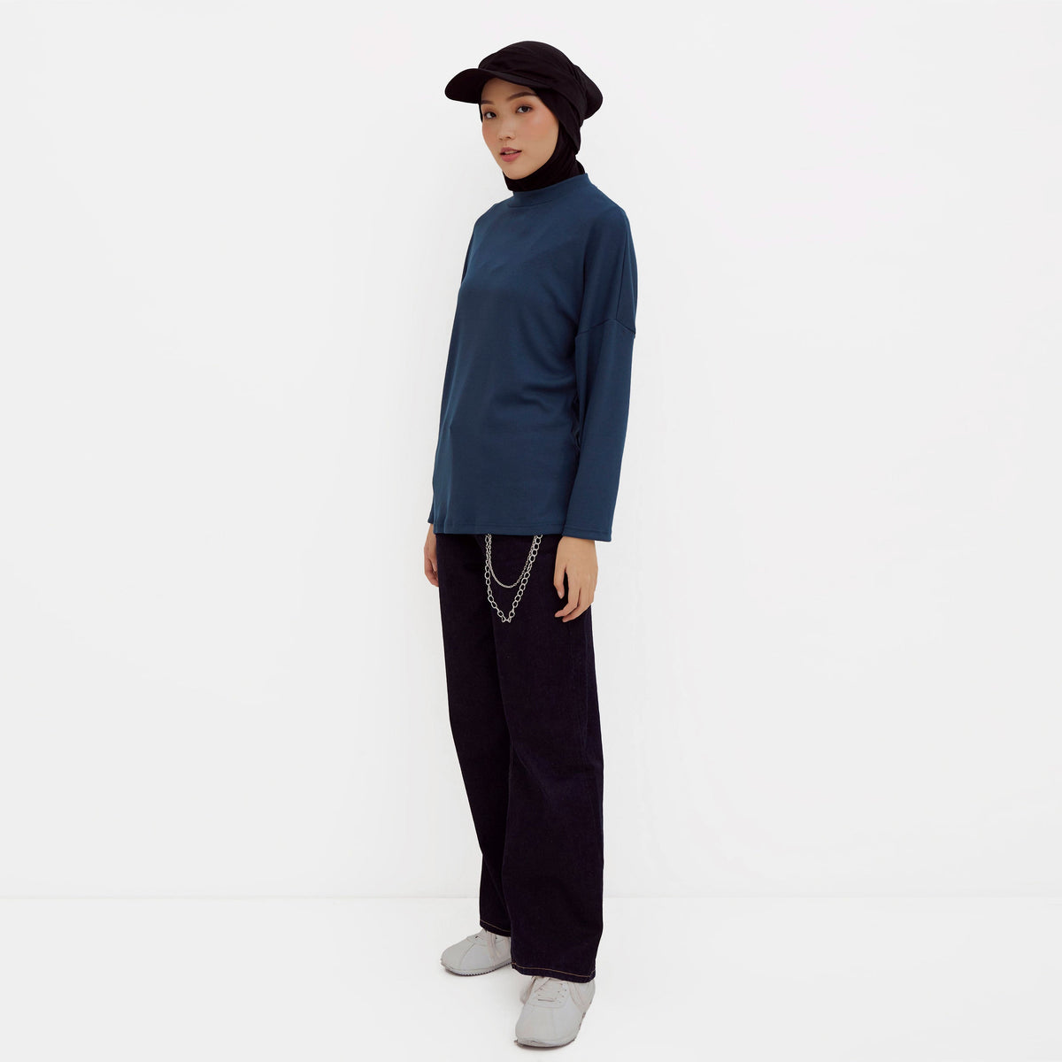 Ikigai Rib Sweatshirt Pine Green