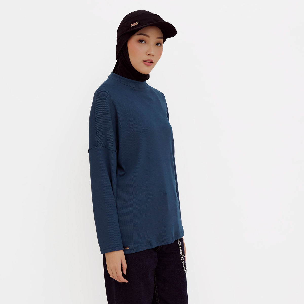 Ikigai Rib Sweatshirt Pine Green