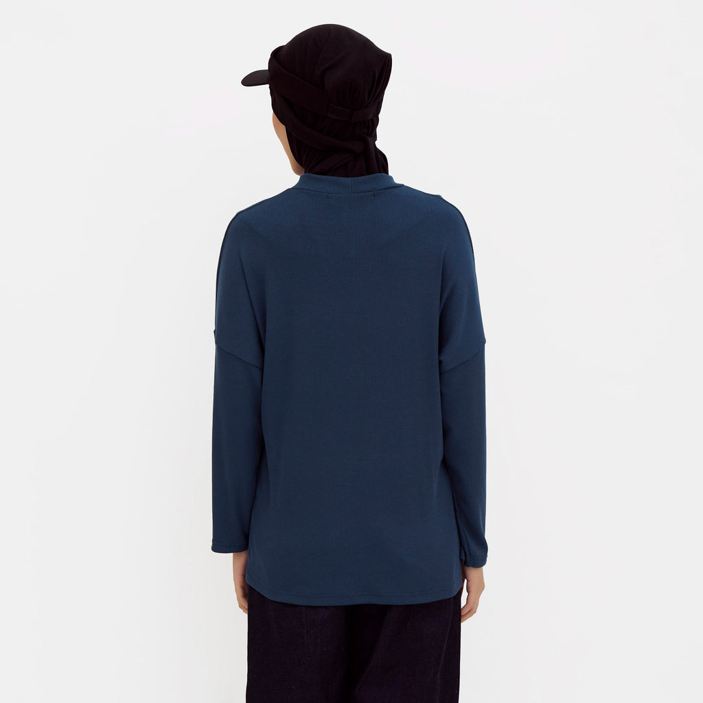 Ikigai Rib Sweatshirt Pine Green