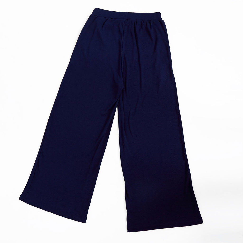 Ikigai Knit Wide Pants Navy
