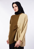 DRAWSTRING KNIT TOP