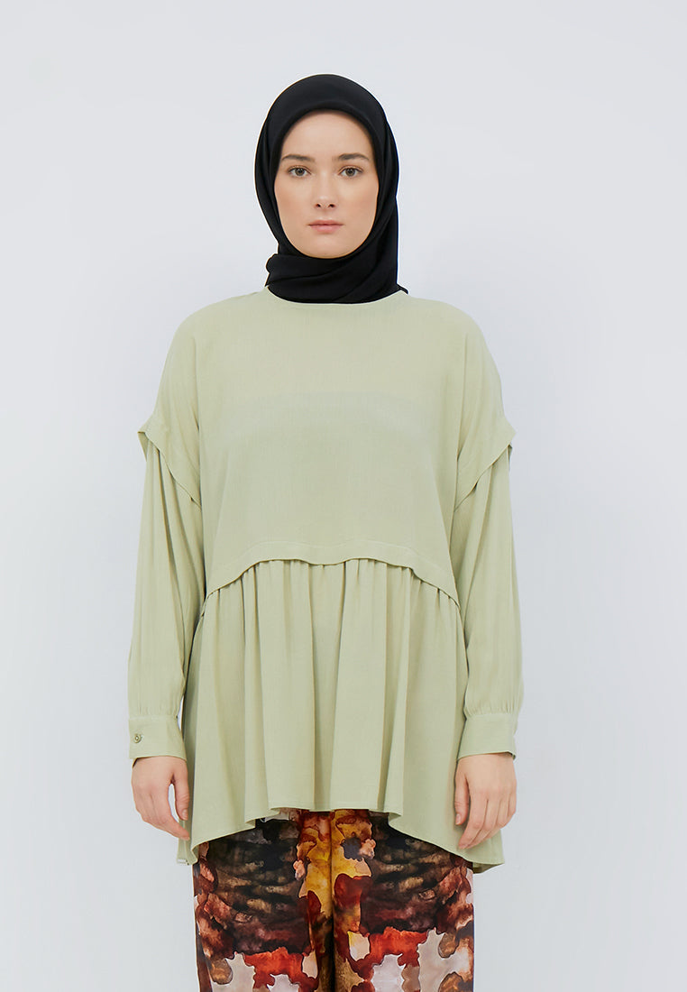 GATHERED BLOUSE