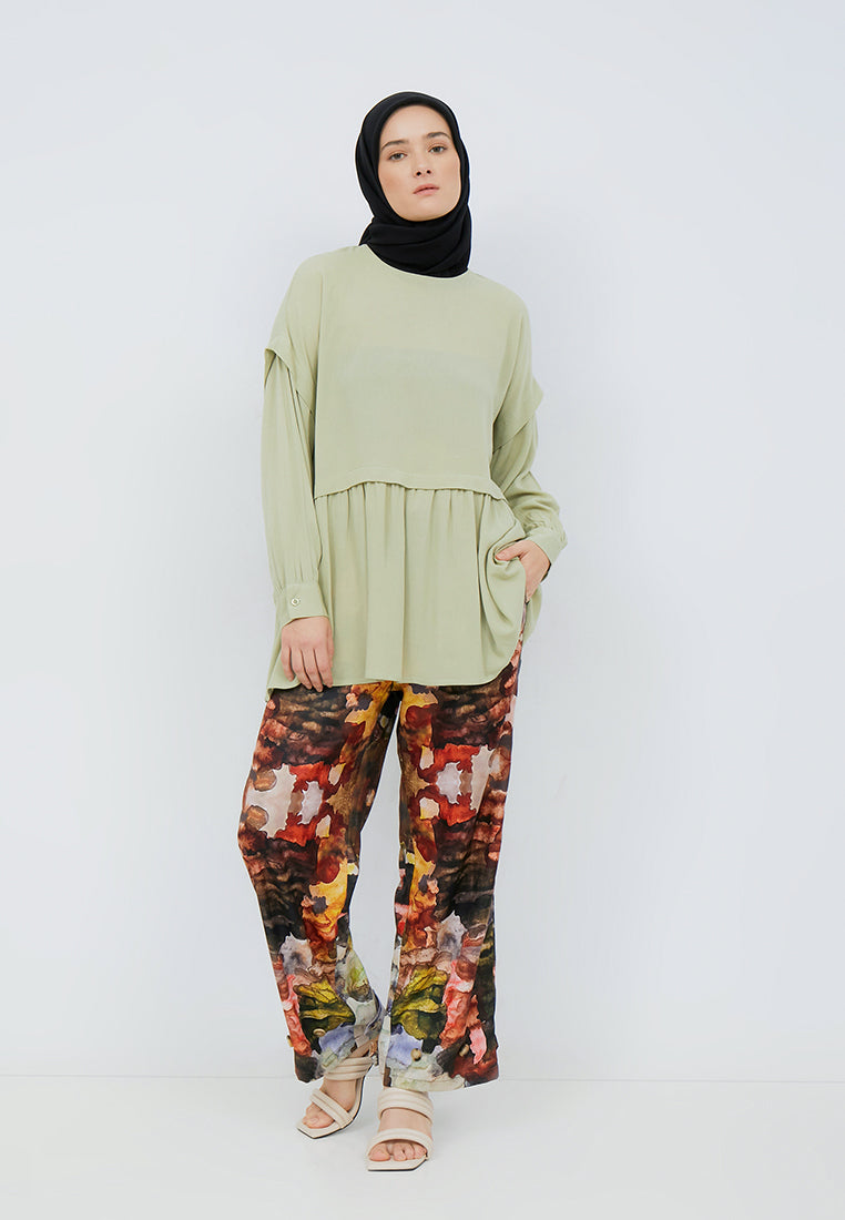 GATHERED BLOUSE