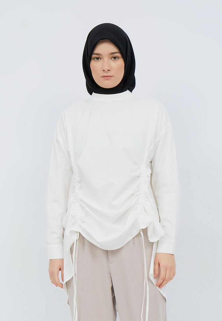 OVERSIZED DRAWSTRING SHIRT
