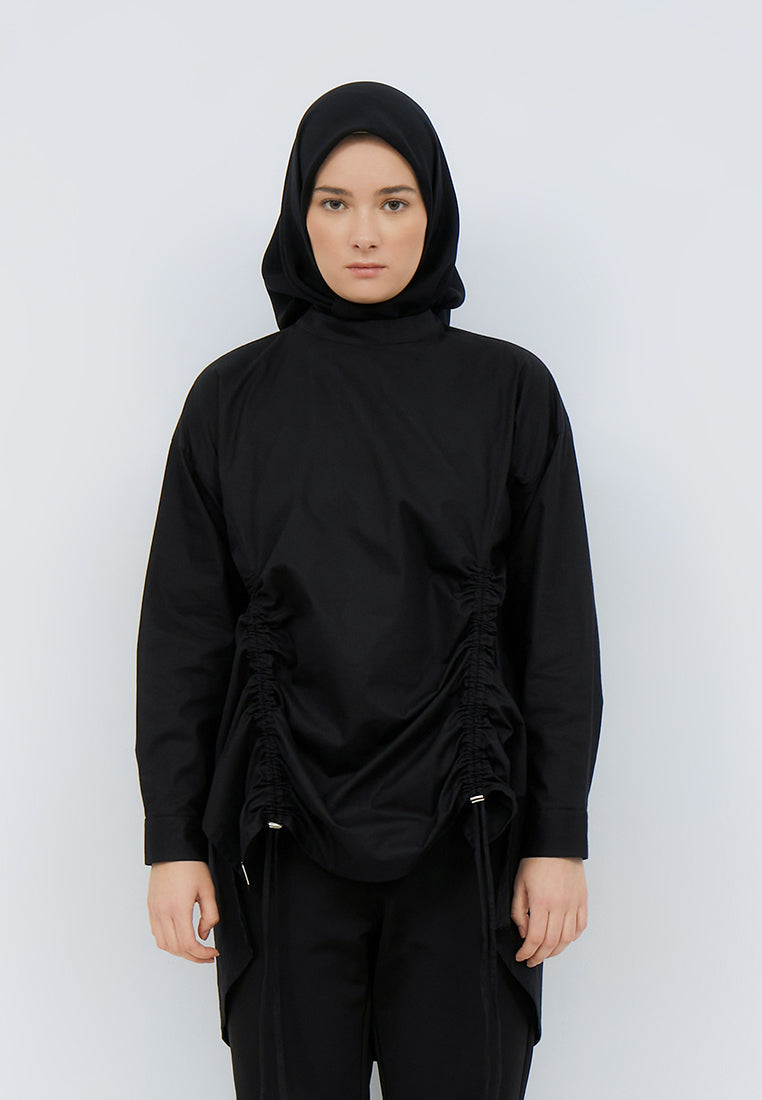OVERSIZED DRAWSTRING SHIRT