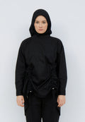 OVERSIZED DRAWSTRING SHIRT