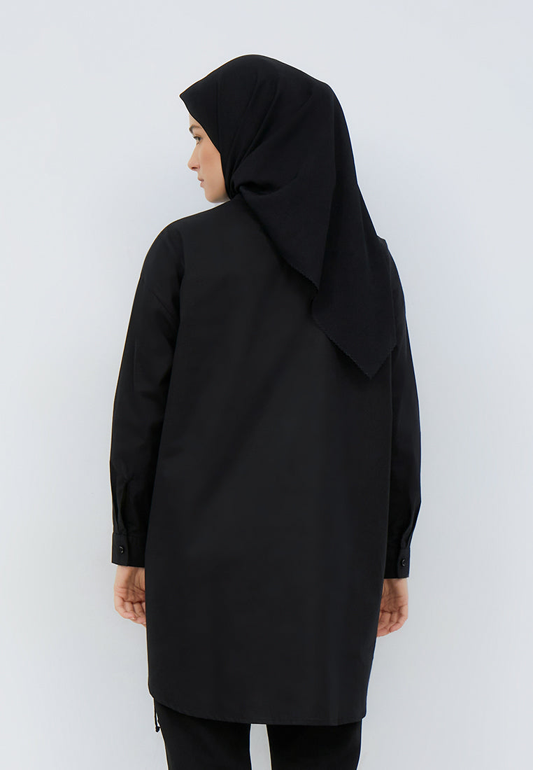 OVERSIZED DRAWSTRING SHIRT
