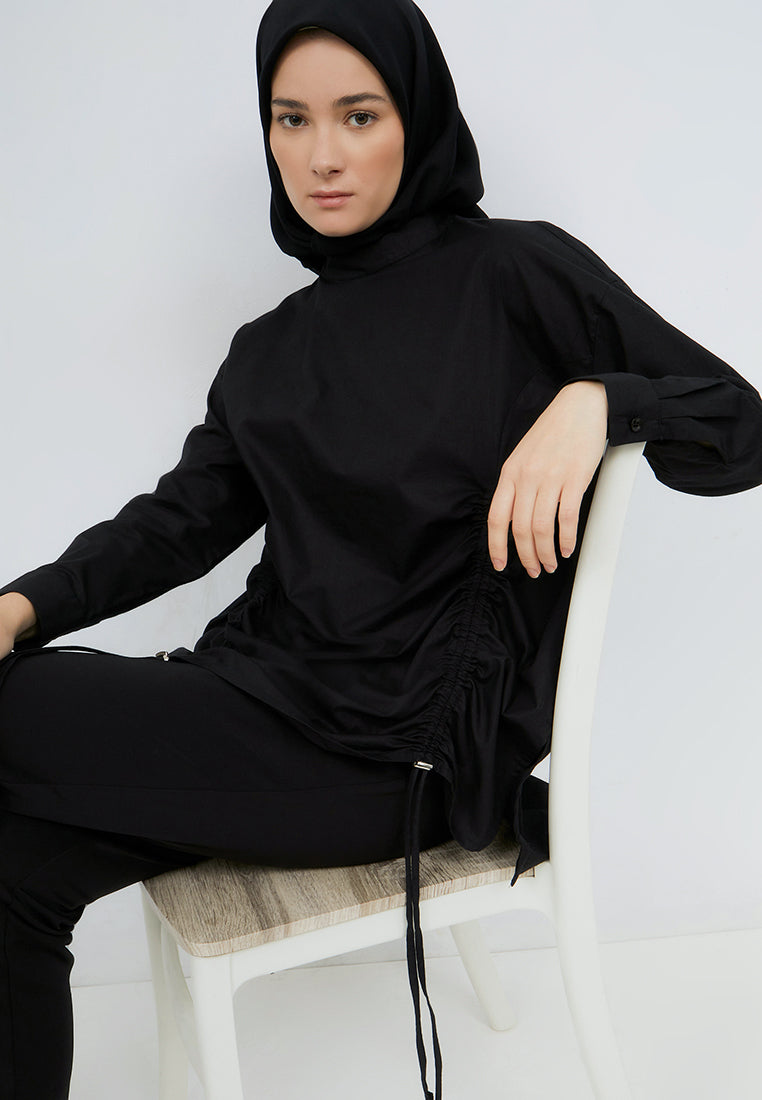 OVERSIZED DRAWSTRING SHIRT