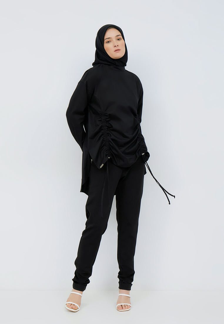 OVERSIZED DRAWSTRING SHIRT