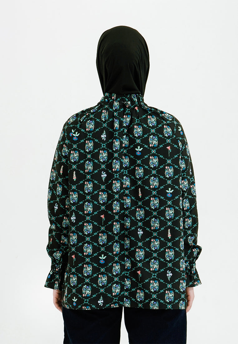 RAGLAN PRINTED BLOUSE
