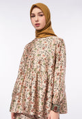 PRINTED BABYDOLL BLOUSE