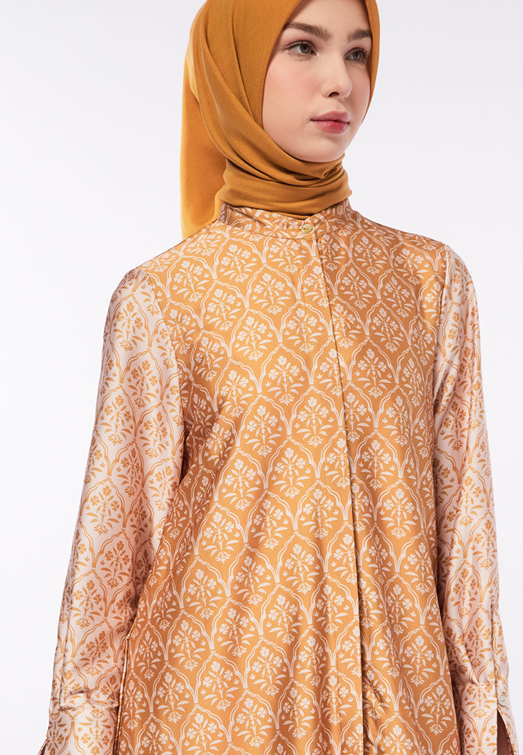 REJECT MINOR PRINTED SHIRT DRESS