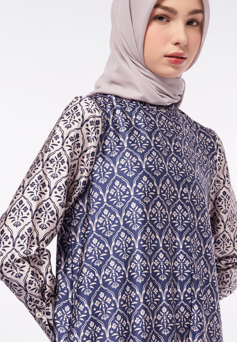 PRINTED SHIRT DRESS