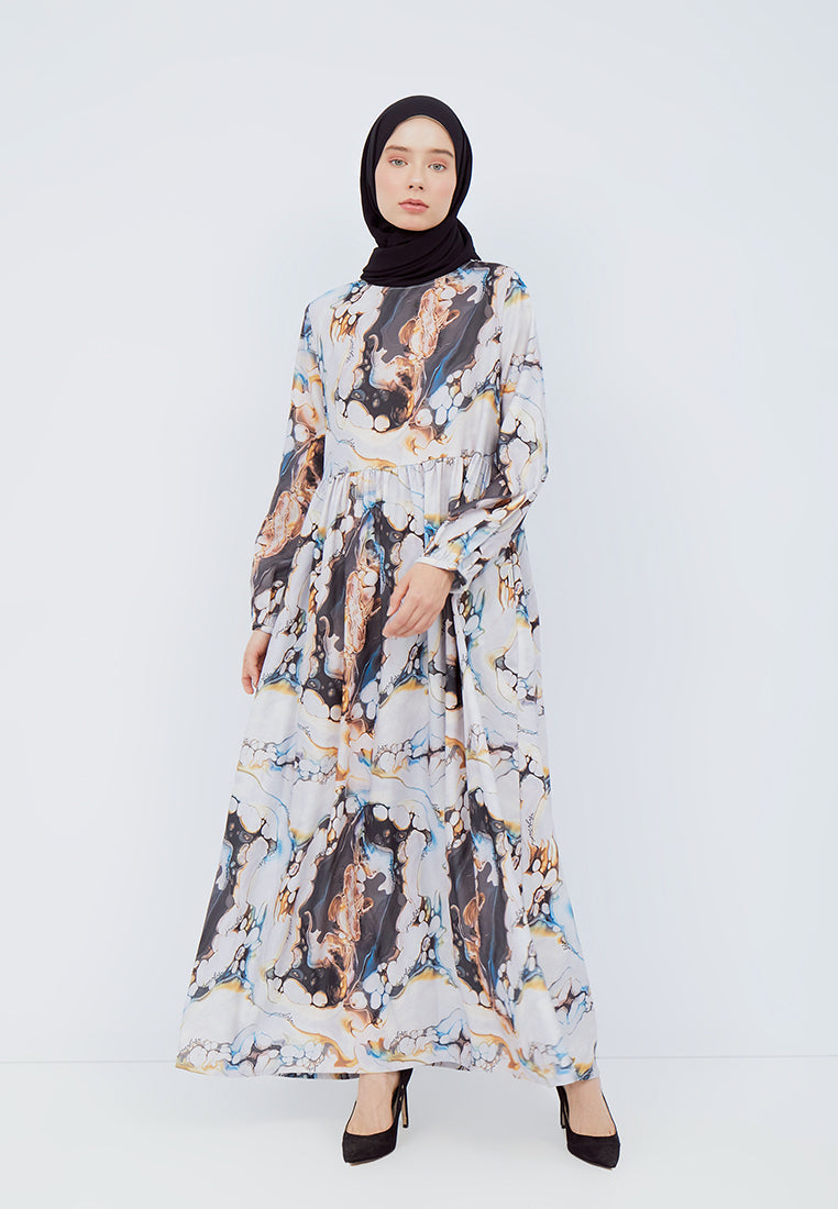 Printed Baby-Doll Dress