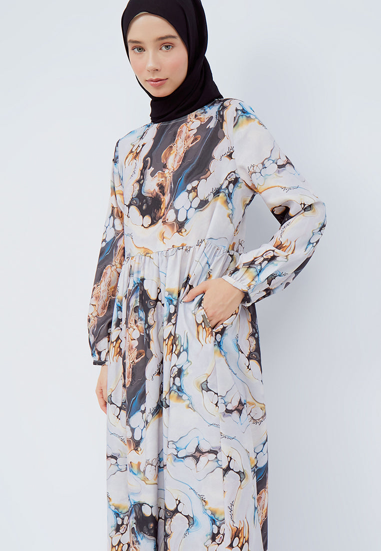 Printed Baby-Doll Dress
