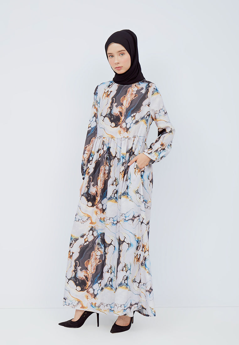Printed Baby-Doll Dress