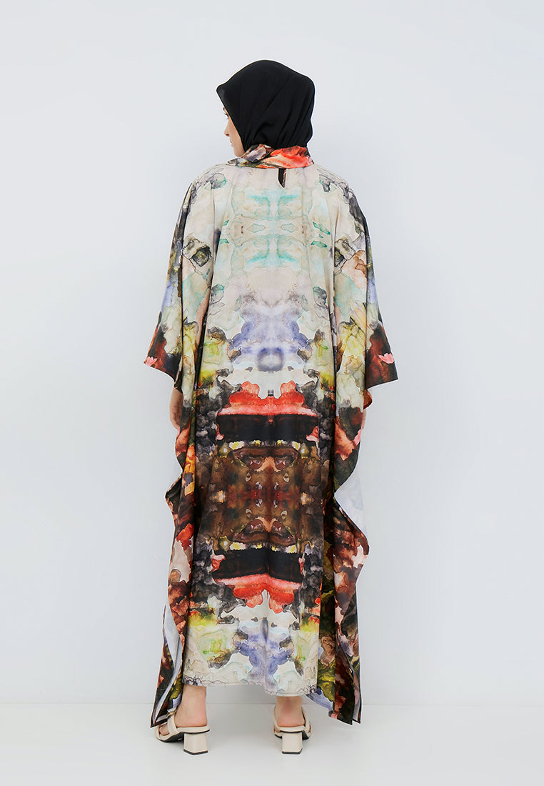 PRINTED KAFTAN DRESS