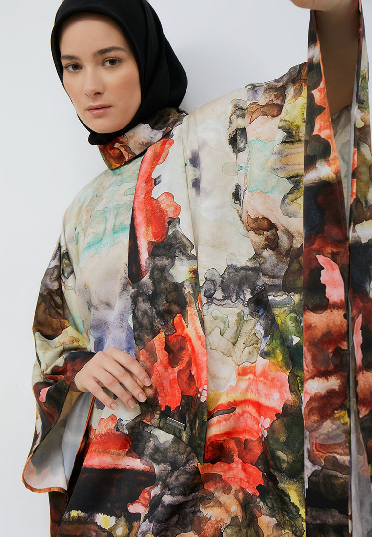 PRINTED KAFTAN DRESS
