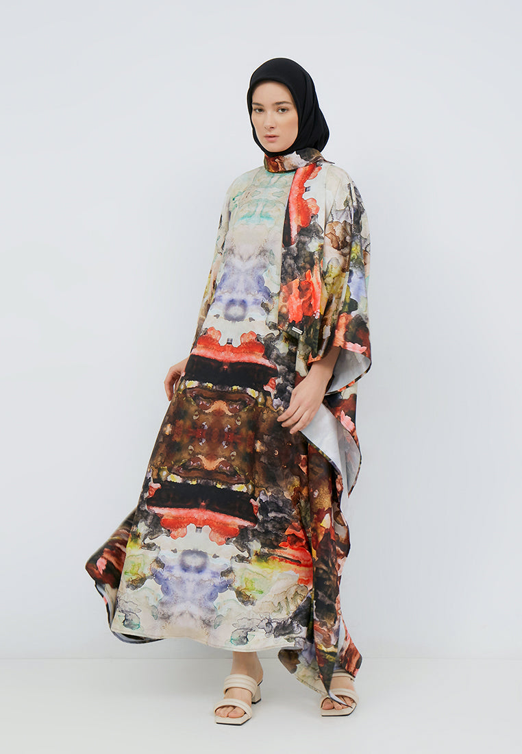 PRINTED KAFTAN DRESS