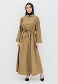 DRAWSTRING SHIRT DRESS