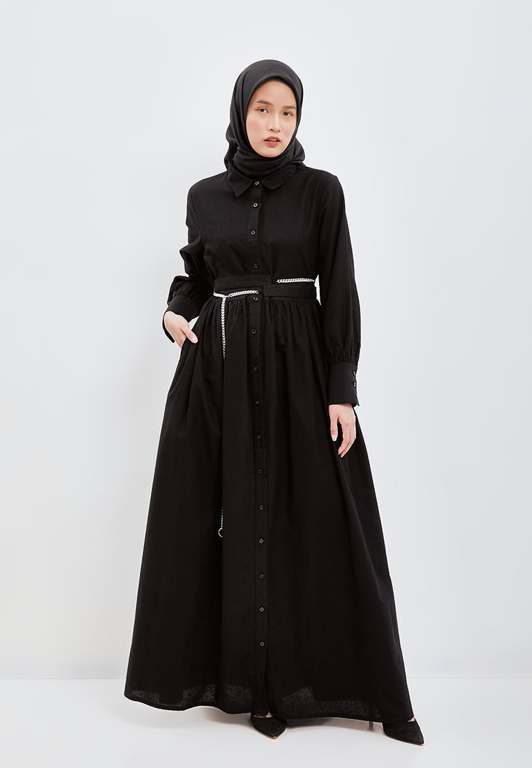CHAINED SHIRT DRESS