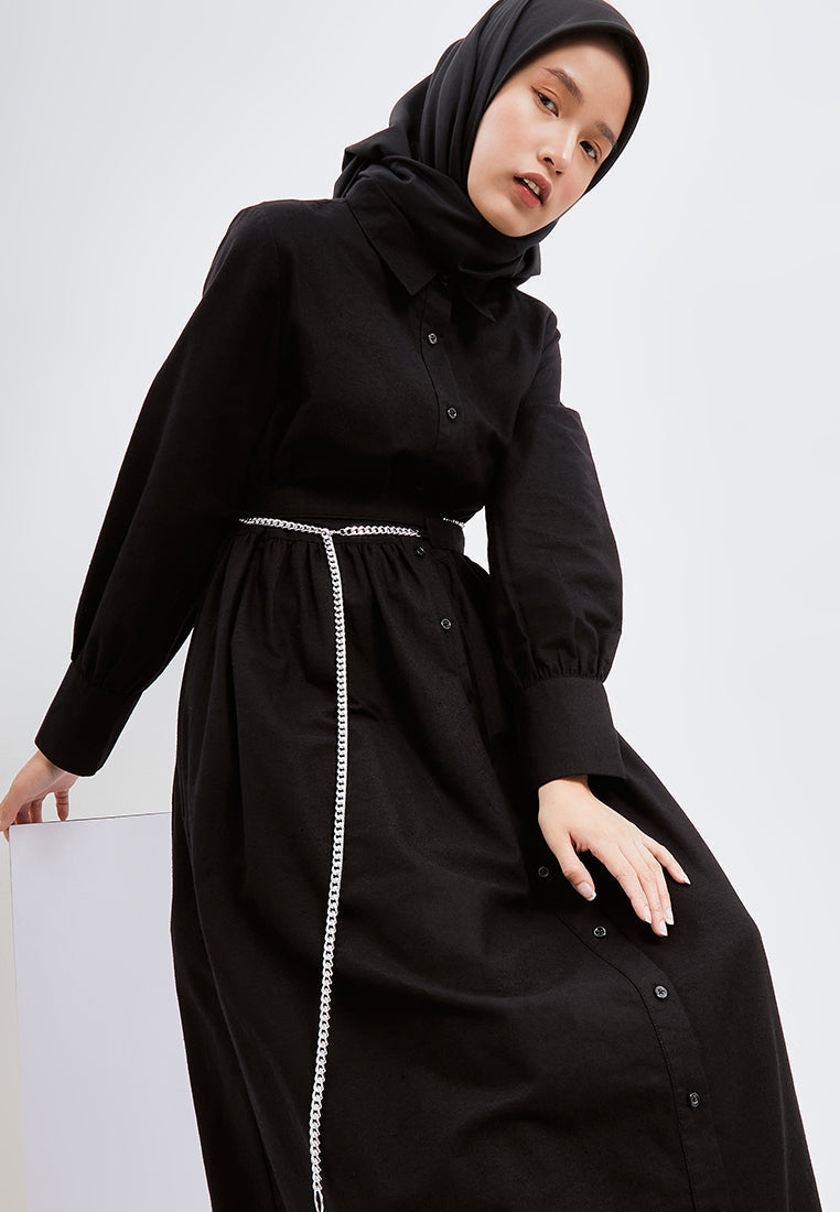 CHAINED SHIRT DRESS