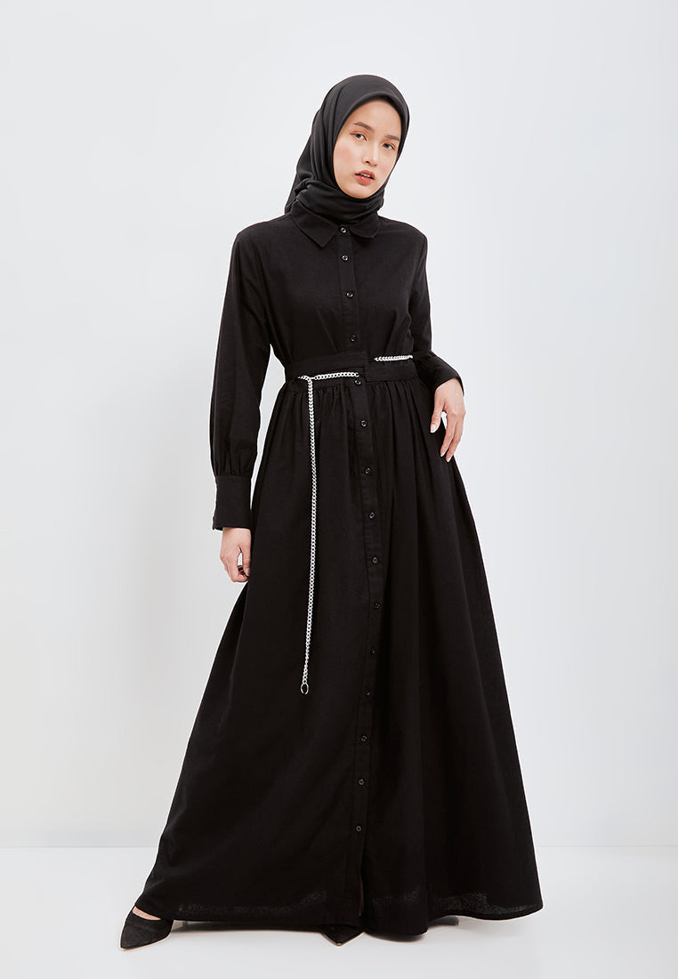 CHAINED SHIRT DRESS